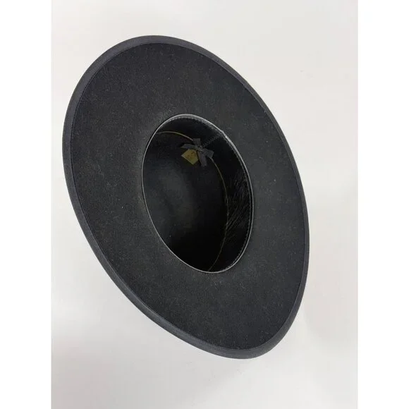Amish Man Handmade Wool Felt Fur Hat Authentic Amish Man's Hat Lanc PA 7-1/4